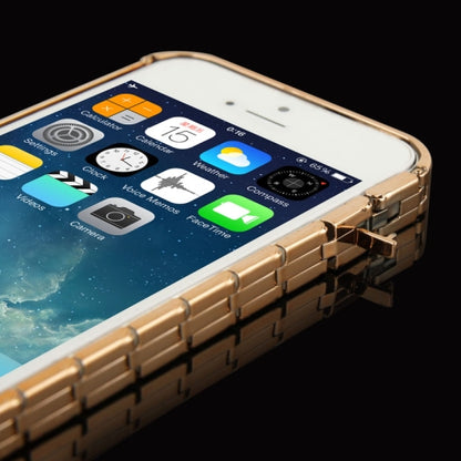 Alu Bumper Kette Schutzhülle Cover Case Gold iPhone 5 / 5S / SE