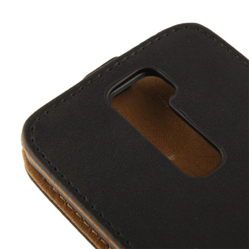 Schwarz Flip Leder Etui Tasche LG G2