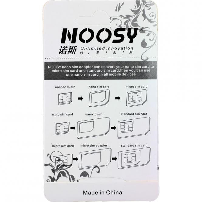 Noosy Nano SIM Adapter Set inkl. Sim Entname Nadel