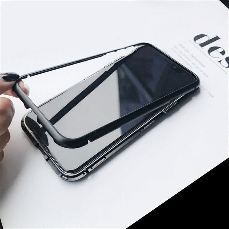 360° Magnet Cover Hülle Huawei P20 Schwarz