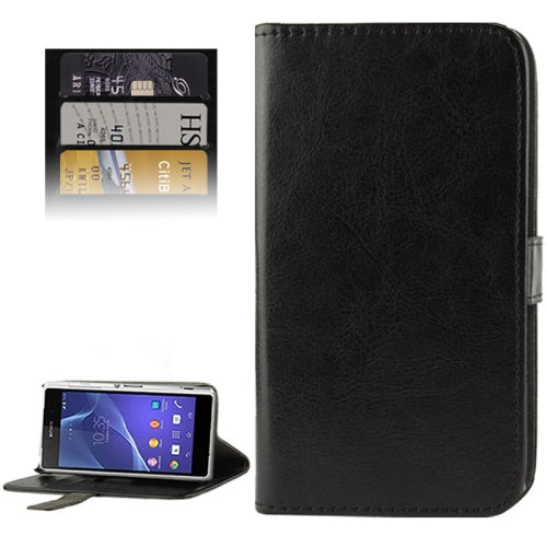 Leder Kreditkarte Slot Ledertasche Etui Sony Xperia Z2 / L50w