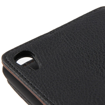 Leder Kreditkarte Ledertasche Etui Sony Xperia Z2 / L50w Schwarz