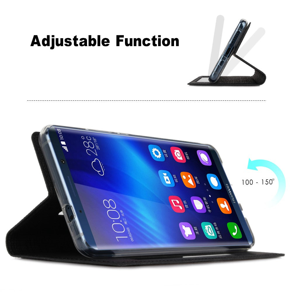 Huawei P20 Pro Vili Hülle Fenster Bookcover Grau