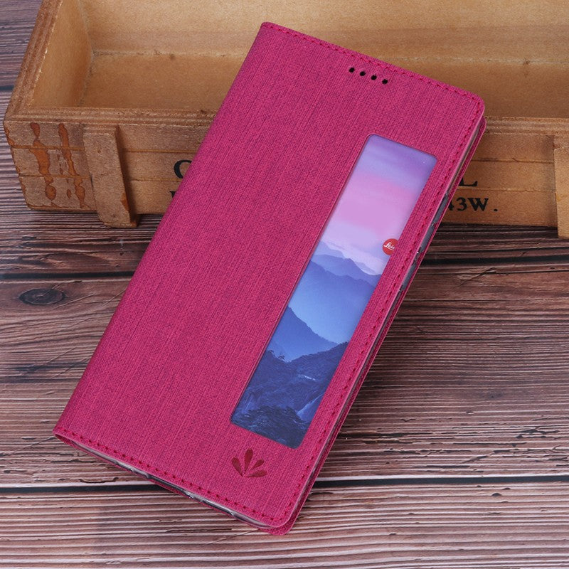 Huawei P20 Pro Vili Hülle Fenster Bookcover Rot