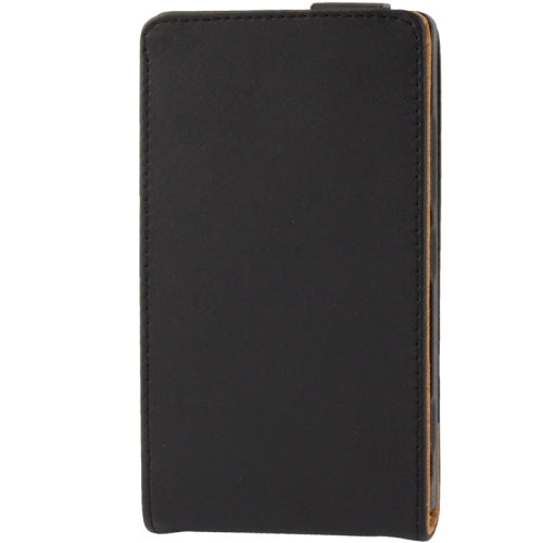 Schwarz Flip Leder Etui Tasche Nokia Lumia 925