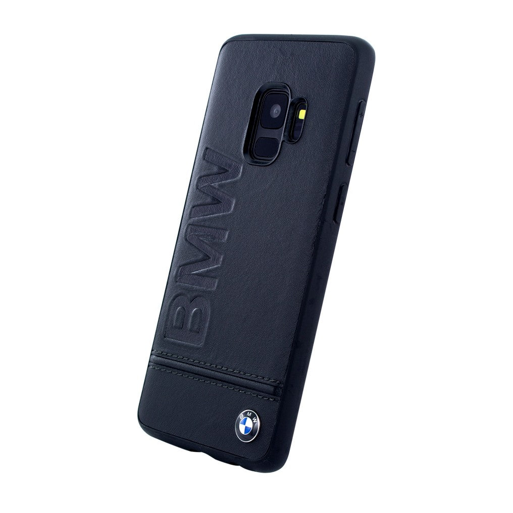 BMW - Logo Imprint - Leder Hardcover - Samsung G960F Galaxy S9