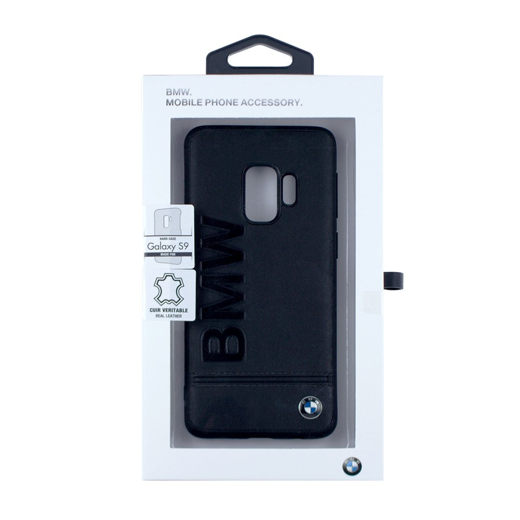 BMW - Logo Imprint - Leder Hardcover - Samsung G960F Galaxy S9
