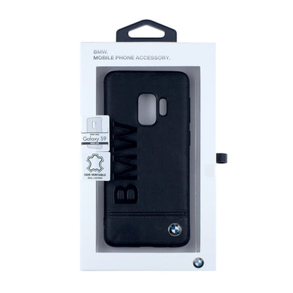 BMW - Logo Imprint - Leder Hardcover - Samsung G960F Galaxy S9