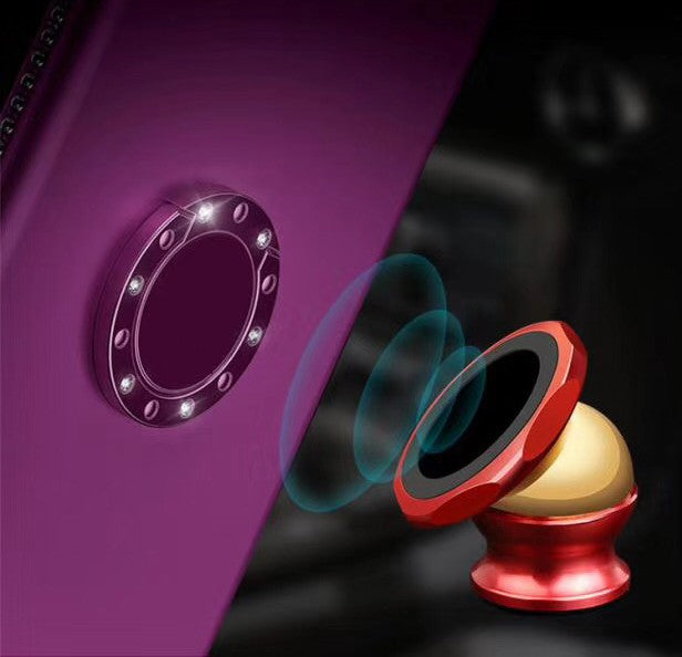X-Ring Finger Loop Magnet Case iPhone 7 & 8 Schwarz