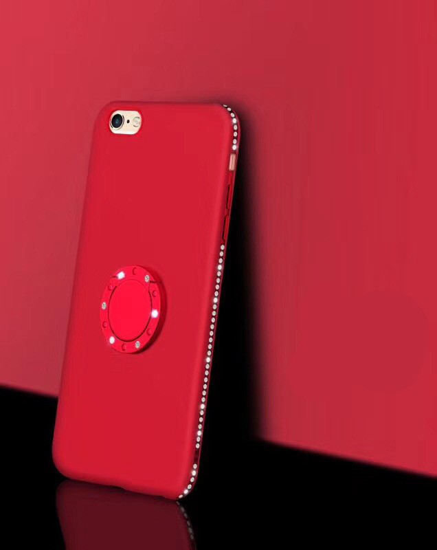 X-Ring Finger Loop Magnet Case iPhone 7 Plus & 8 Plus Rot