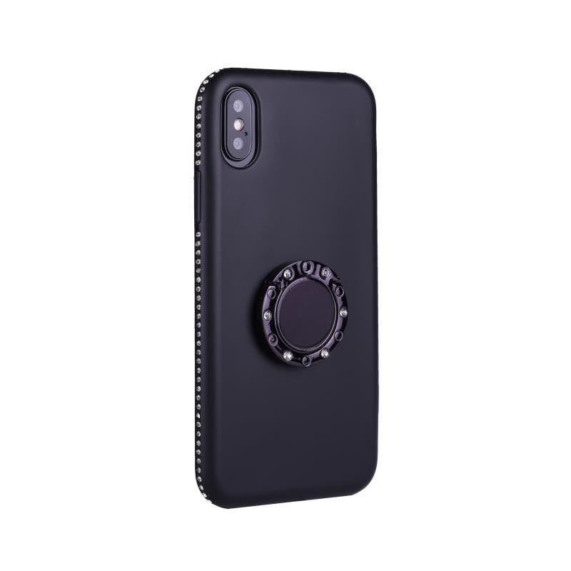 X-Ring Finger Loop Magnet Case iPhone X Schwarz