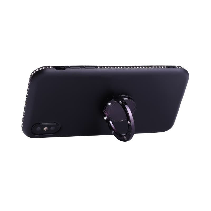 X-Ring Finger Loop Magnet Case iPhone X Schwarz
