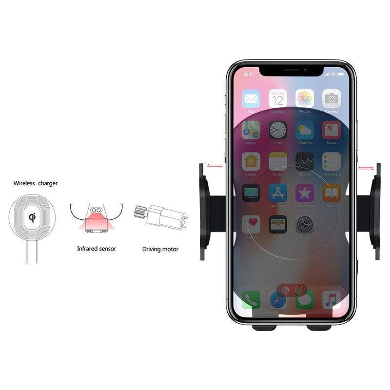 KFZ Auto Qi Wireless Charger + Befestigung + Automatisch