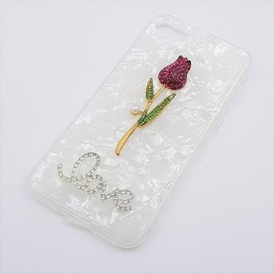 Bling Rose Cover Case Hülle iPhone 7 Plus, 8 Plus