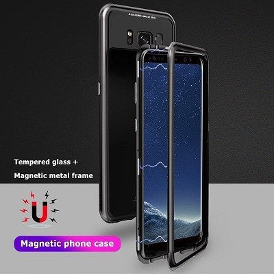 360° Magnet Cover Hülle Galaxy S9 Plus Schwarz