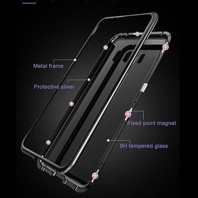 360° Magnet Cover Hülle Galaxy S9 Plus Rot