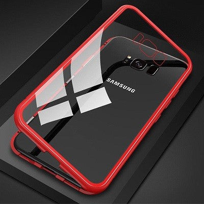360° Magnet Cover Hülle Galaxy S9 Plus Rot