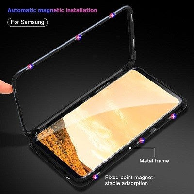 360° Magnet Cover Hülle Galaxy S9 Rot
