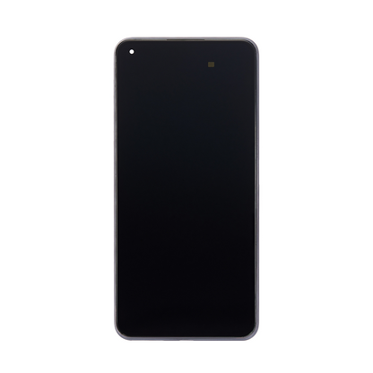 Xiaomi 11 Lite 5G NE Display und Digitizer mit Rahmen, Trüffelschwarz, Servicepaket