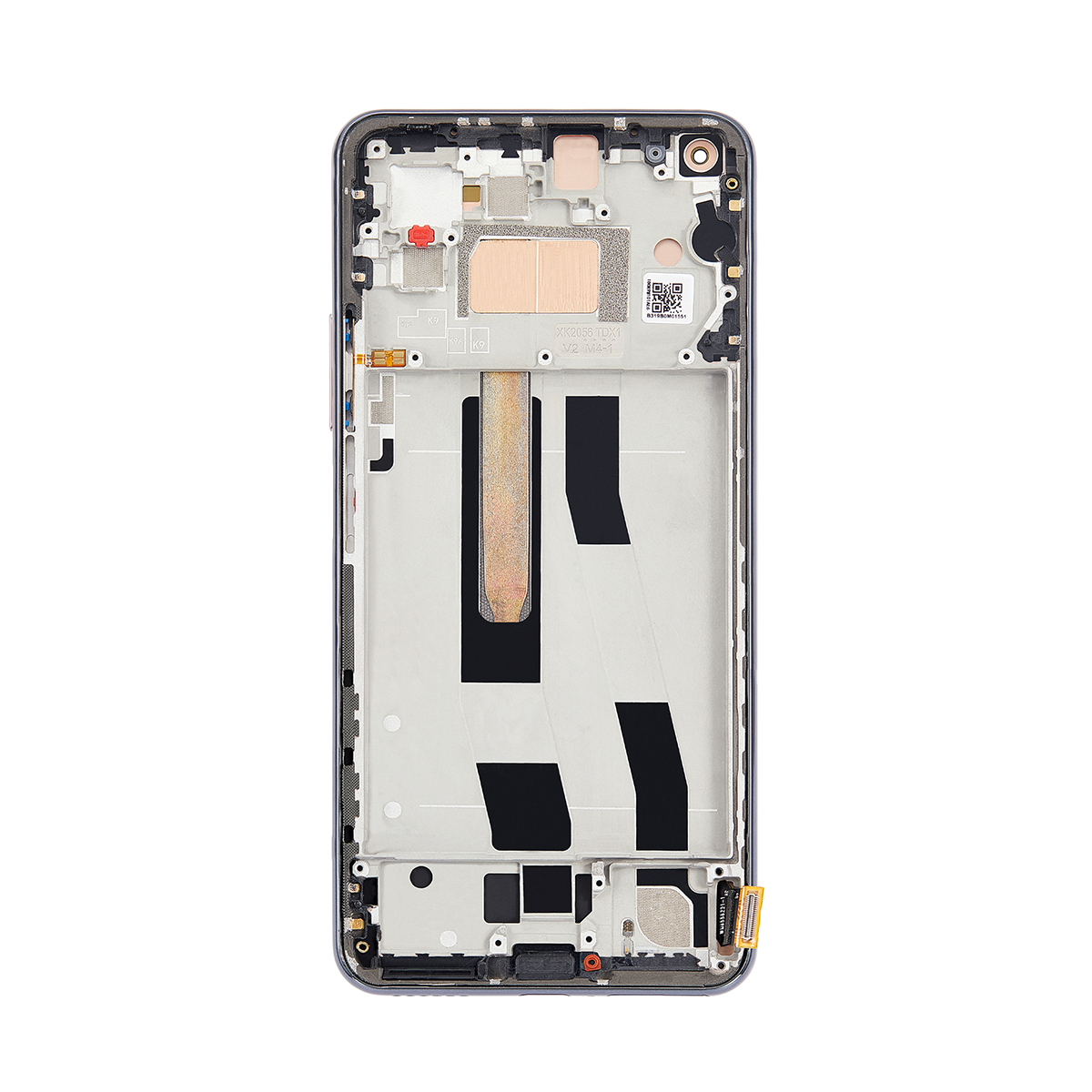 Xiaomi 11 Lite 5G NE Display und Digitizer mit Rahmen, Trüffelschwarz, Servicepaket