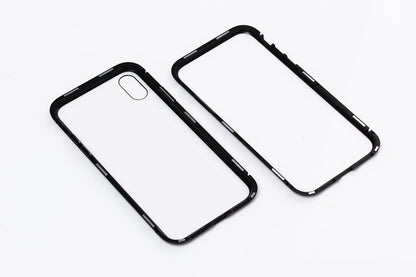360° Magnet Cover Transp iPhone X, XS Schwarz