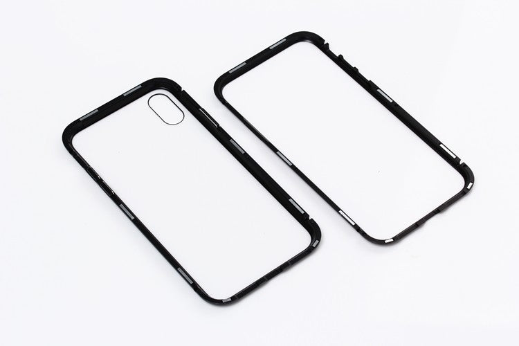 360° Magnet Cover Transp iPhone X, XS Schwarz