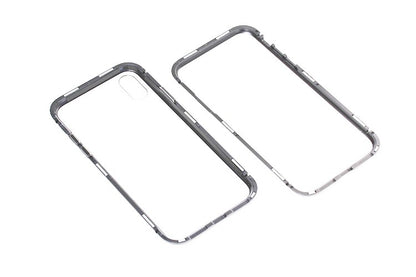 360° Magnet Cover Transp iPhone X Grau