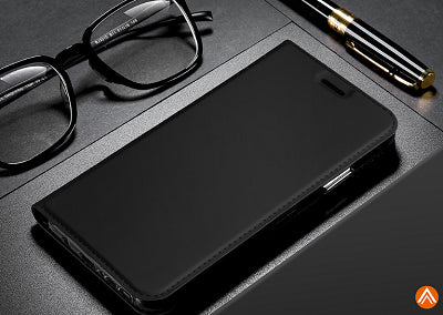 SZ Leder Book Case Etui Galaxy Note 9 Schwarz