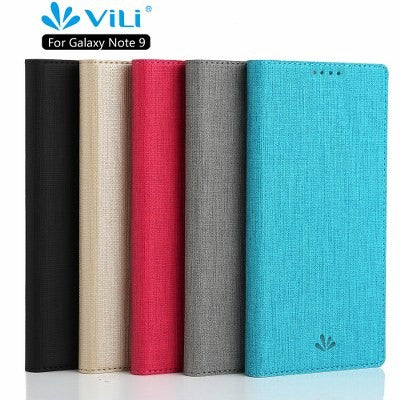 Galaxy Note 9 Book Case Wallet Tasche Schwarz