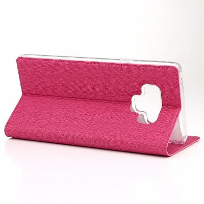 Galaxy Note 9 Book Case Wallet Tasche Pink