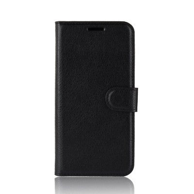 Leder Book Case Etui Galaxy A6 Schwarz