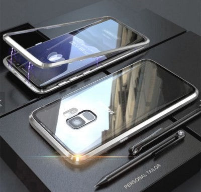 360° Magnet Cover Hülle Galaxy S8 Silber