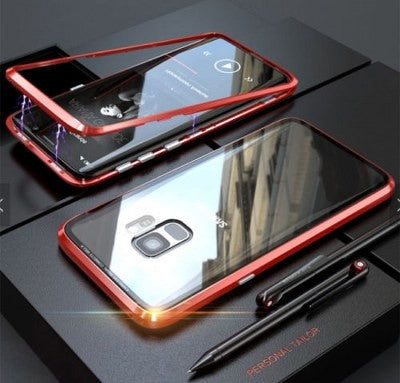 360° Magnet Cover Hülle Galaxy S8 Plus Rot