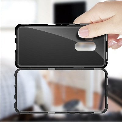 360° Magnet Cover Hülle Galaxy S9 Silber