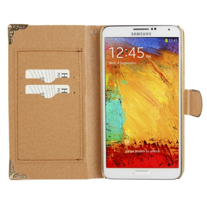 Schwarz Bling Leder Etui Samsung Note 3