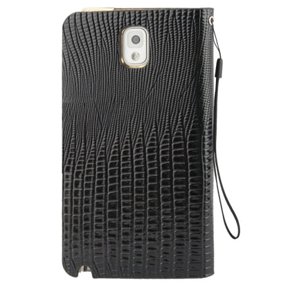 Schwarz Bling Leder Etui Samsung Note 3