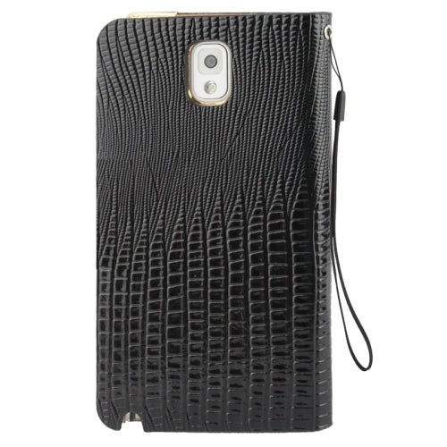 Schwarz Bling Leder Etui Samsung Note 3