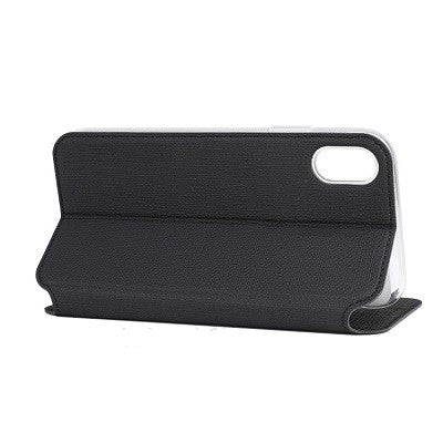 iPhone XS Max Vili Leder Hülle Etui Schwarz