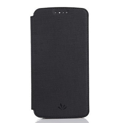 iPhone XS Max Vili Leder Hülle Etui Schwarz