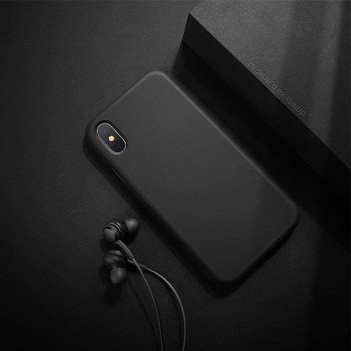 XUNDD iPhone XS, X Hard Silikon Hülle Schwarz