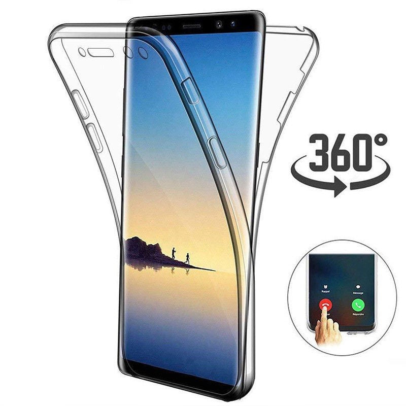 Samsung Galaxy Note 9 Transparent Silikon 360 Fullbody Case