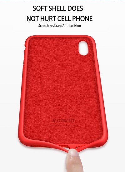 iPhone XR Hard Silikon Hülle Rot
