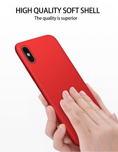 iPhone XR Hard Silikon Hülle Rot