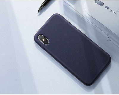 iPhone XR Hard Silikon Hülle Blau