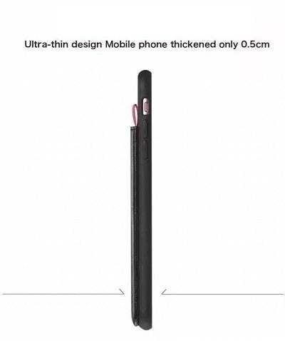 iPhone XR Wallet Ribbon Leder Case Schwarz