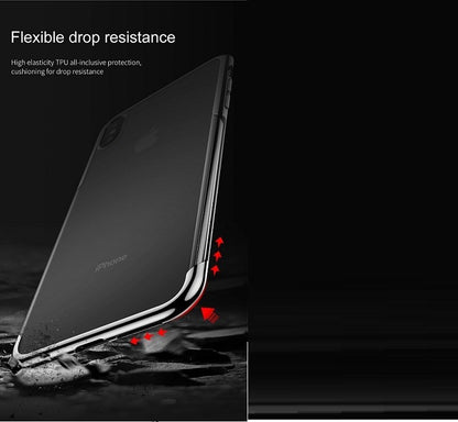 iPhone XR Transparent Silikon Case Schwarz