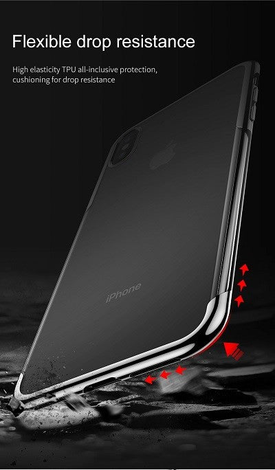 iPhone XR Transparent Silikon Case Silber