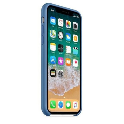 iPhone XS Max Silikon Case Denim Blau