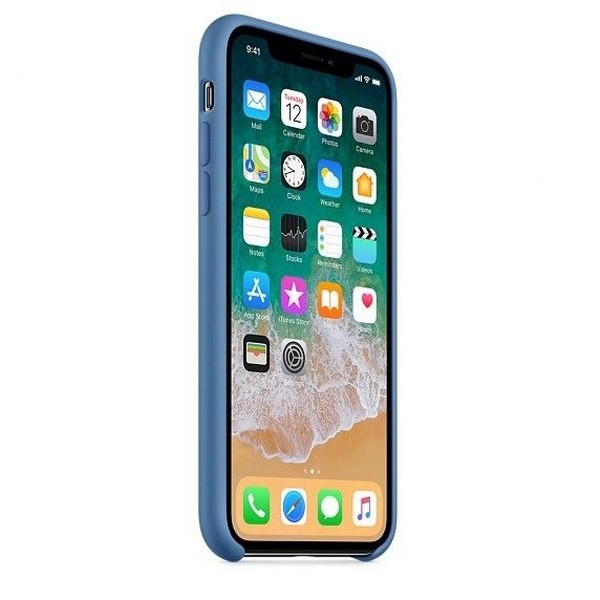 iPhone XS Max Silikon Case Denim Blau