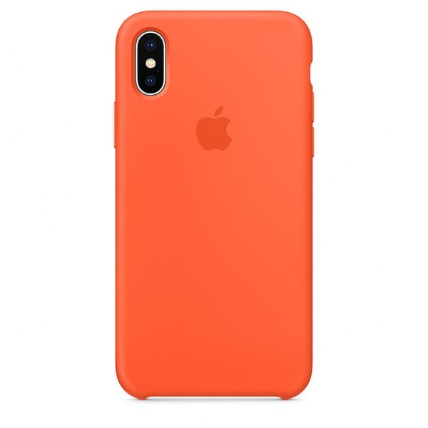 iPhone XS Max Silikon Case Orange